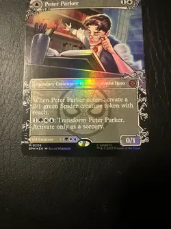 NM Borderless Foil Peter Parker, MTG, Marvel's Spider-Man, Magic, 208 - Image 4