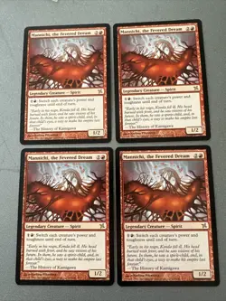 Mannichi The Fevered Dream X4 Betrayers Of Kamigawa Ex Condition See Front/back - Image 1