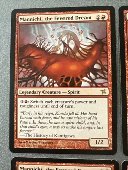 Mannichi The Fevered Dream X4 Betrayers Of Kamigawa Ex Condition See Front/back - Image 2