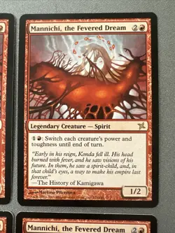 Mannichi The Fevered Dream X4 Betrayers Of Kamigawa Ex Condition See Front/back - Image 3