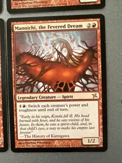 Mannichi The Fevered Dream X4 Betrayers Of Kamigawa Ex Condition See Front/back - Image 4
