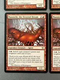 Mannichi The Fevered Dream X4 Betrayers Of Kamigawa Ex Condition See Front/back - Image 5