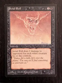 Jovial Evil * LEGENDS * NM * Magic the Gathering MtG - Image 1