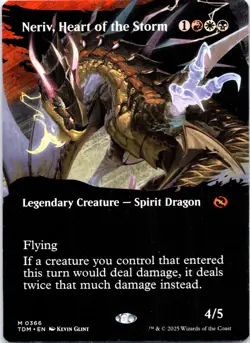Neriv, Heart of the Storm (Borderless) M Tarkir: Dragonstorm 366 NM - Image 1