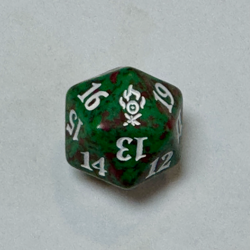 Magic the Gathering Ravnica Allegiance Gruul d20 spindown life counter die/dice - Image 1