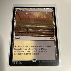 Magic The Gathering Marsh Flats Modern Horizons 2 Rare Land English - Image 1
