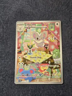Pokemon Card - Cinccino 183/162 Temporal Forces Illustration Rare Full Art NM - Image 1