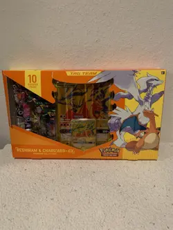 POKEMON TCG RESHIRAM & CHARIZARD-GX TAG TEAM PREMIUM COLLECTION SEALED 🔥🔥 - Image 1