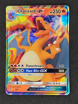 Charizard GX 9/68 Sun & Moon Hidden Fates Pokemon Card TCG NM+ - Image 1