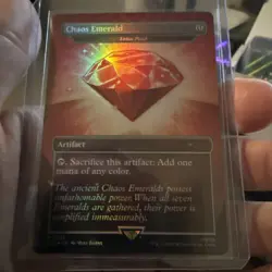 Magic the Gathering Sonic Secret Lair Red Chaos Emerald Lotus Petal 7032 Mythic - Image 2