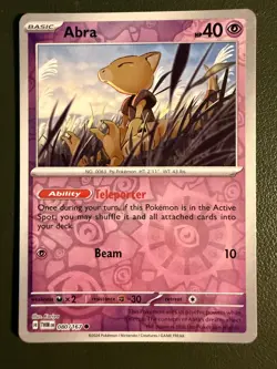 Pokemon TCG Abra 80/167 SV6 Twilight Masquerade Reverse Holo NM - Image 1