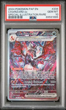 2024 Pokemon Paldean Fates Charizard Ex #234 GEM MT PSA 10 Special Illus. Rare - Image 1