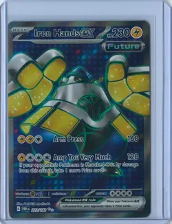 Iron Hands ex ⭐ 223/182 Holo Ultra Rare Paradox Rift 2023 Pokemon NM - Image 1