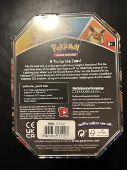 Pokemon TCG Eevee Evolutions Tin Jolteon V 820650809057 - Image 3