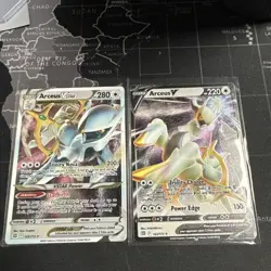 Pokemon Arceus v Metal Combo 122/172 VSTAR 123/172 GameStop Exclusive - Image 1