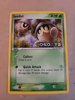 Pokemon - Seedot 71/107 Ex Deoxys - Reverse Holo - Stamped - LP - Image 1