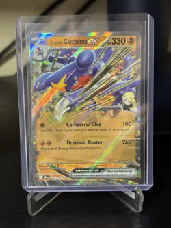 Pokemon TCG Holo Garchomp EX 104/182 Sv10: Destined Rivals Cynthia's Garchomp - Image 1