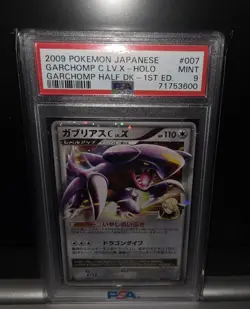 2009 Pokemon Japanese Garchomp C Lv.X Holo Garchomp Half Deck 1st Ed. PSA 9 - Image 1