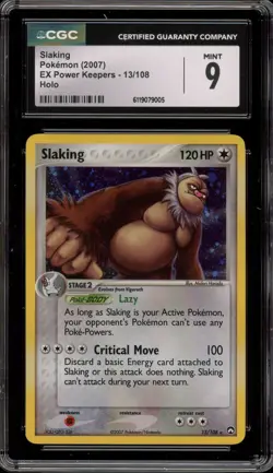 Pokemon Slaking EX Power Keepers Holo Rare #13 CGC 9 Mint - Image 1