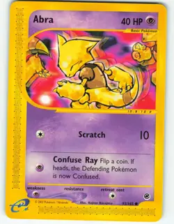 Abra - 93/165 Expedition Base Set - Pokemon TCG - 2002 - Image 1