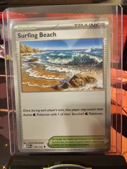 Pokemon - Surfing Beach 129/132 - Mega Evolution - NM/M - Image 2