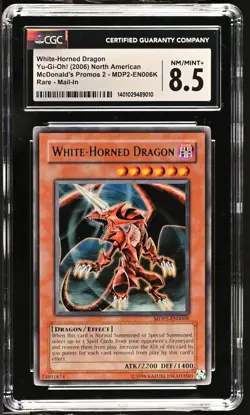 White-horned Dragon MDP2-EN006K Mail-in Yu-gi-oh! CGC 8.5 Nm/mint+ *010 - Image 1