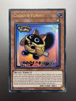 Yugioh - Cooky Yummy Ultra Rare JUSH-EN017, Near Mint, 1st Edition, Euro Print - Image 1