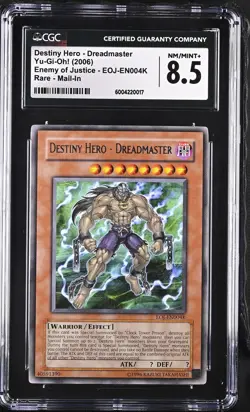 Destiny Hero - Dreadmaster EOJ-EN004K Mail-in Yu-gi-oh! CGC 8.5 Nm/mint+ *017 - Image 1