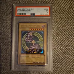 PSA 5 EX 2002 Yu-Gi-Oh Dark Magician #006 - Image 1