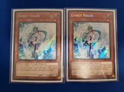 Yugioh Effect Veiler Secret Rare RA01-EN003 1st Edition NM Euro X2 - Image 1