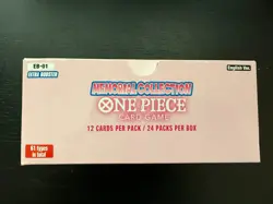 One Piece Memorial Collection Booster Box EB-01 Unsealed English 24 Packs - Image 2