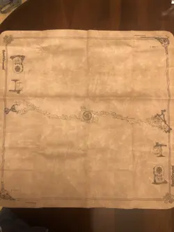 1994 SpellGround Playmat Tan V1 Original 2-Player Khalsa Brain Games Near Mint - Image 1