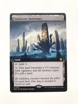 Soulstone Sanctuary Extended Borderless MTG Magic the Gathering Card NM Mint FDN - Image 1