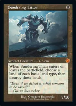 Sundering Titan - Foil - Retro Frame - The Brothers' War: Retro Frame Artifacts - Image 1