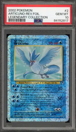 Pokemon Articuno Legendary Coll. Reverse Holo Rare #2 PSA 10 Gem Mint - Image 1