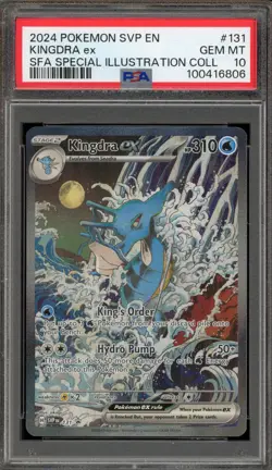 Pokemon Kingdra ex SFA Special Illustration Coll. Promo SVP EN 131 PSA 10 - Image 1