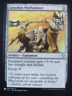 Loxodon Warhammer - C17 - Mtg Card #5DG - Image 1