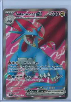 Pokemon TCG Salamence Ex Ultra Rare 177/159 Journey Together Near Mint - Image 1