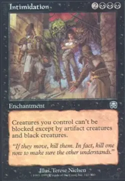 Intimidation NM, English MTG Mercadian Masques - Image 1