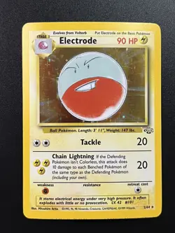 Pokemon TCG Electrode Jungle 2/64 Holo Unlimited Holo Rare 1999 LP+ / NM - Image 1