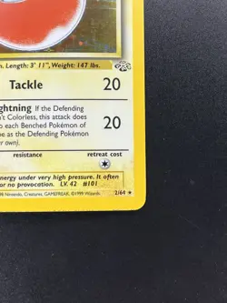 Pokemon TCG Electrode Jungle 2/64 Holo Unlimited Holo Rare 1999 LP+ / NM - Image 5
