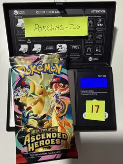 (HEAVY)🔥 22.37g Pokemon TCG Ascended Heroes Booster Pack Factory Sealed✅ - Image 1
