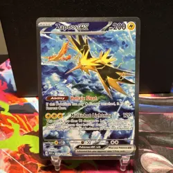 Zapdos EX 202/165 Scarlet & Violet 151 Special Illustration Rare Pokemon TCG NM - Image 1