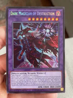 YuGiOh Dark Magician of Destruction 1st Edition MZMU-EN011 Secret Rare - Image 1