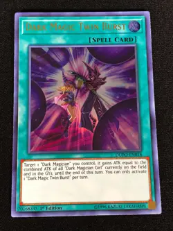 Yugioh Dark Magic Twin Burst DUPO-EN018 1st Ultra (NM) - Image 1