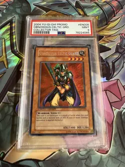 Yu-Gi-Oh Obnoxious Celtic Guard CT1-EN006 Secret Rare Promo Card PSA 9 - Image 1