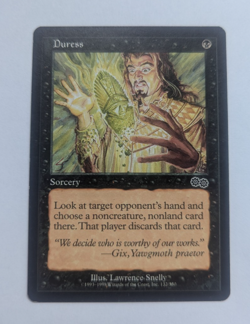 Magic Mtg Urza's Saga Duress lightly played - Image 1