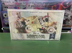 Factory Sealed Disney Lorcana TCG Fabled Booster Box W/ Protector - Image 1
