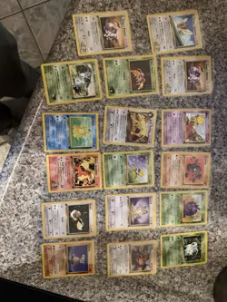 Pokemon TCG Basic Lot — 17 Cards, Rattata, Pidgey, Eevee, Growlithe, Exeggcute - Image 1