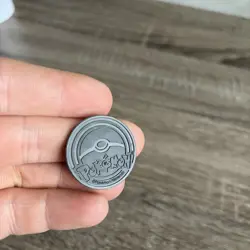 Pokemon Trading Card Games Mudkip Blue Plastic Coin - Image 2